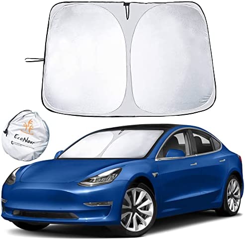 EcoNour Tesla Sunshade for Model 3/Y: Superior UV & Heat Protection