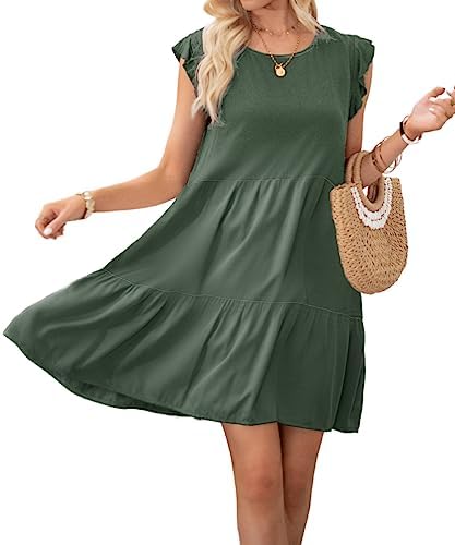 Summer Color Block Dress with Pockets for Women