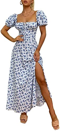 Summer Floral Maxi Dress for Women
