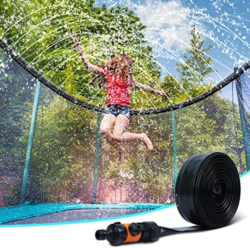Trampoline Sprinkler for Kids and Adults – 39ft Long for Water Play and Summer Fun