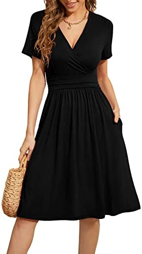 WEACZZY Women’s Summer Floral Party Dress with Pockets
