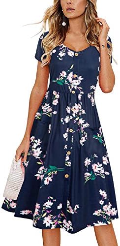 Women’s Floral Sundress with Pockets