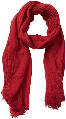 XRDSS Crinkle Vintage Scarf with Fringed Edges