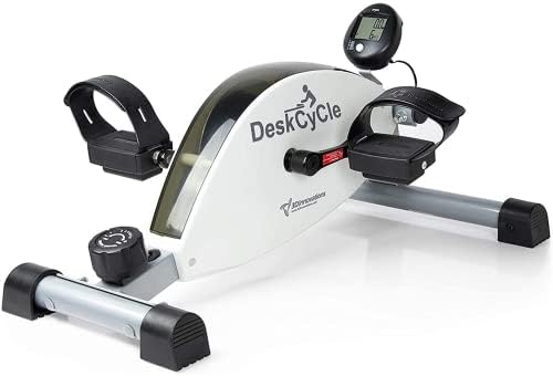 DeskCycle Under Desk Bike Pedal Exerciser – Mini Exercise Bike for Physical Therapy & Desk Exercise – Adjustable Versions