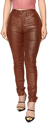 Get Ready to Rock in Brown Leather Pants