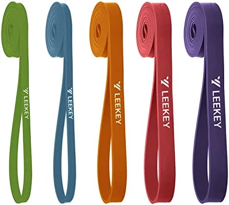 LEEKEY Resistance Band Set – Mobility Powerlifting Bands for Resistance Training and Therapy