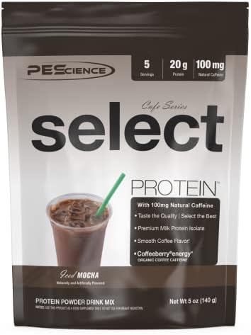 PEScience Select Cafe Protein, Iced Mocha, 5 Servings