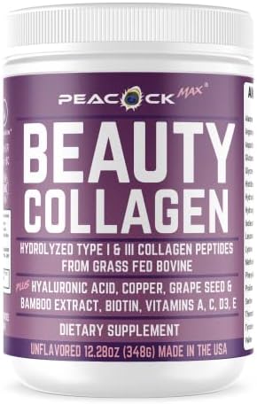 Peacock Max Collagen Group (1 Pack, Purple Beauty)