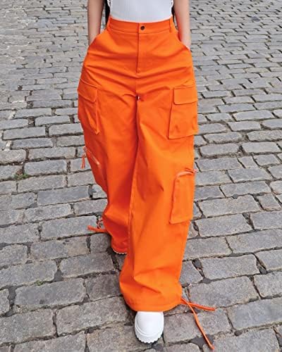 Stand out with these vibrant orange pants – the perfect statement piece!