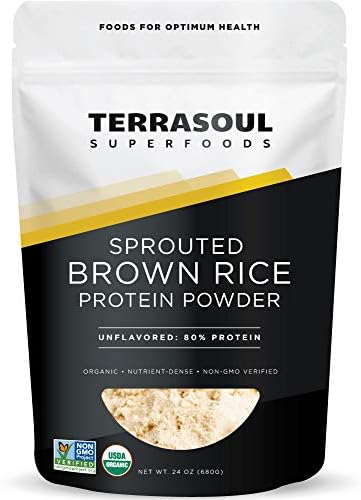 Terrasoul Sprouted Brown Rice Protein Powder, 1.5 lbs