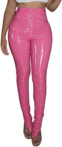 Bold and Stylish: Pink Leather Pants for a Standout Look