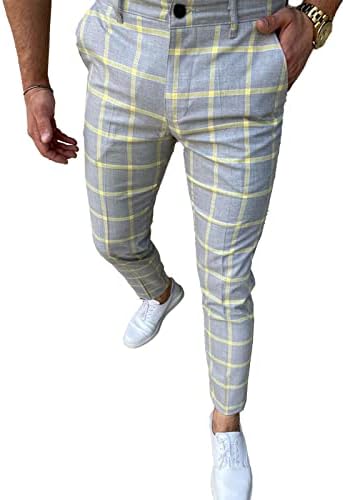 Check out these stylish men’s plaid pants!