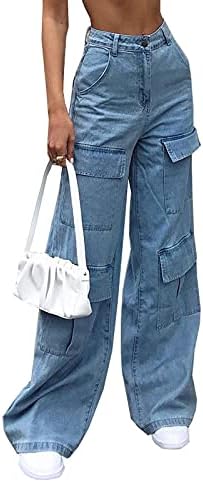 Denim Cargo Pants