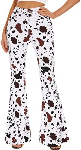 Moo-ve over! Make a statement with these trendy cow print pants!