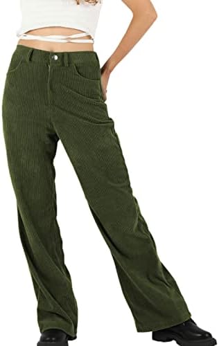 Rock the Look with Stylish Green Corduroy Pants!