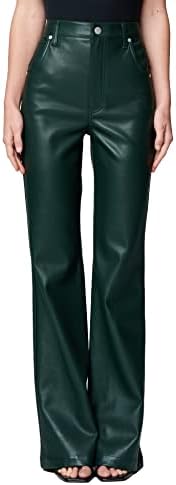 Rock the Scene with Green Leather Pants!