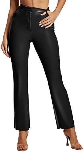 Rock the Style with Leather Flare Pants!