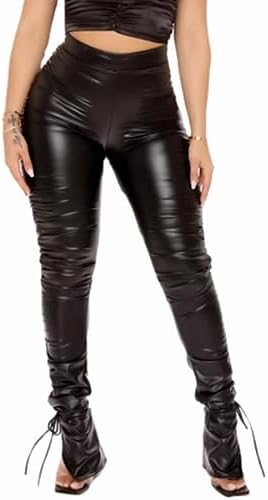 Get the ultimate style with women’s faux leather pants!