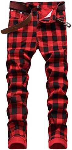 Get noticed with stunning Red Plaid Pants!