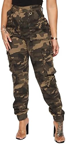 Stylish Women’s Camo Cargo Pants – Gear up in Trendy Camouflage!