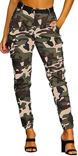 Stay stylish with our trendy Camo Cargo Pants for Women!