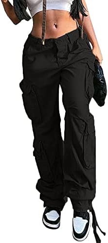 Rock your style with sleek black cargo pants
