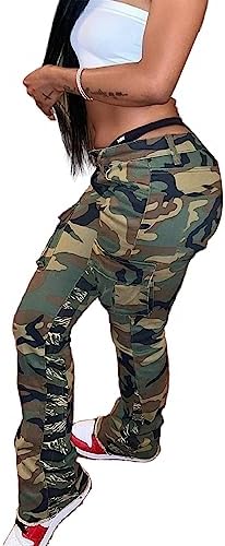 Blend in with style: Camouflage Cargo Pants for the adventurous fashionistas!