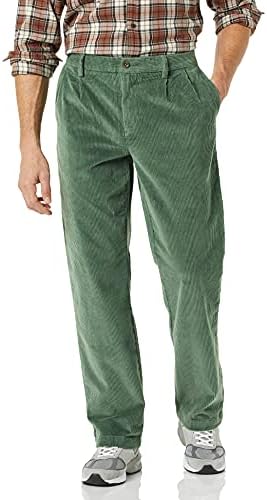 Get Noticed with Stylish Green Corduroy Pants!