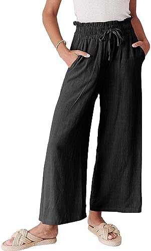 Get a trendy look with Wide Leg Cropped Pants!