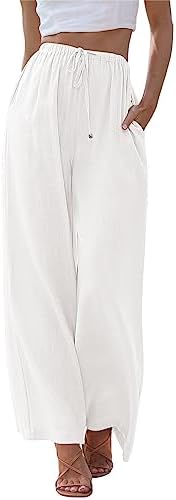 Stylish Wide Leg White Pants: Elevate your fashion game!