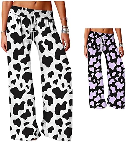 Cow Print Pants
