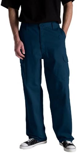Step up your style with these bold blue cargo pants!