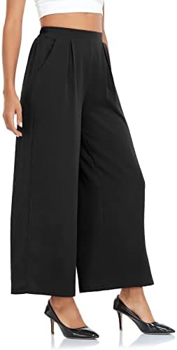 Get trendy with wide leg crop pants – the perfect combination of style and comfort!