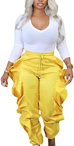 Stand out in style with vibrant yellow pants!