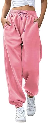Get cozy and stylish in these Pink Sweat Pants!