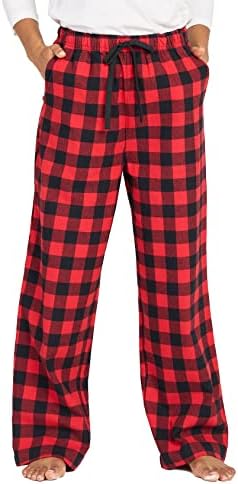 Stand out with vibrant red plaid pants!
