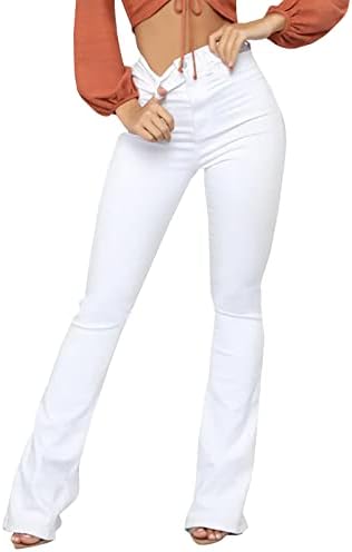Rock the Trend: White Flare Pants for an effortlessly chic look!