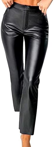 Faux Leather Pants Women